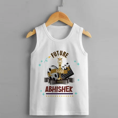 Future Star Customized Kid’s Cotton Vest Tank Top
