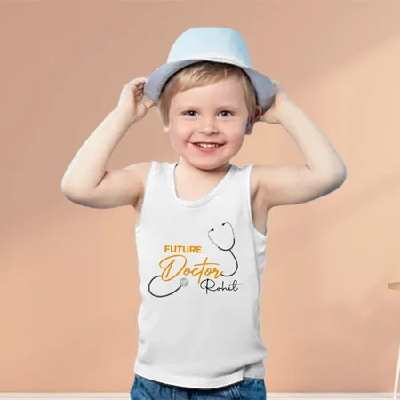 Future Doctor Customized Kid’s Cotton Vest Tank Top