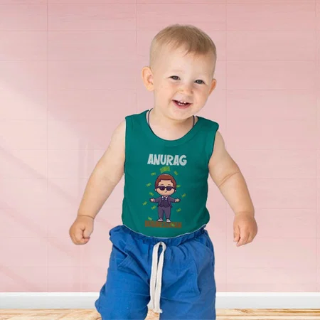 Businessman Customized Kid’s Cotton Vest Tank Top