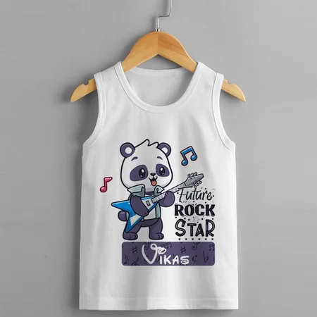 Future Rock Star Customized Kid’s Cotton Vest Tank Top