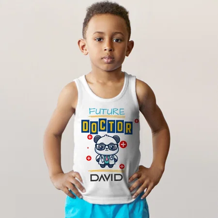 Future Doctor Customized Kid’s Cotton Vest Tank Top