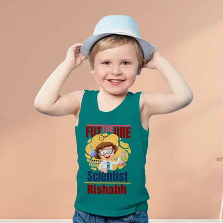The Future Scientist Customized Kid’s Cotton Vest Tank Top