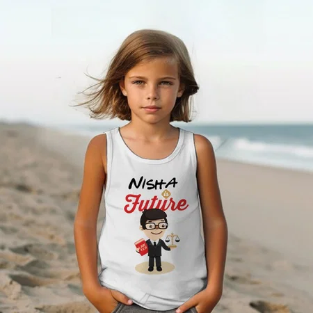Future Lawyer Customized Kid’s Cotton Vest Tank Top