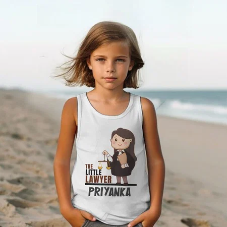 The Little Lawyer Customized Kid’s Cotton Vest Tank Top