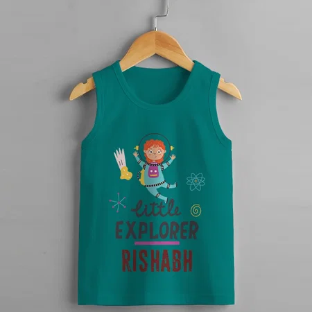 Little Explorer Customized Kid’s Cotton Vest Tank Top