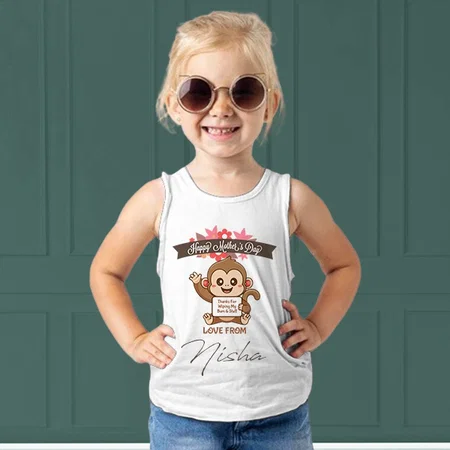 Happy Mother's Day Customized Kid’s Cotton Vest Tank Top