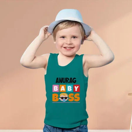 Baby Boss Customized Kid’s Cotton Vest Tank Top