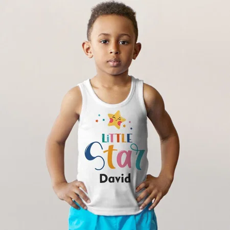 Little Star Customized Kid’s Cotton Vest Tank Top