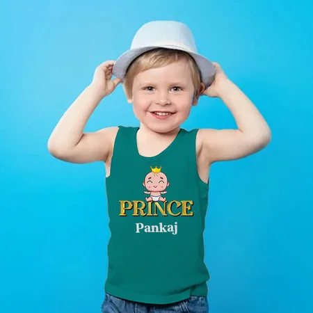 Little Prince Customized Kid’s Cotton Vest Tank Top