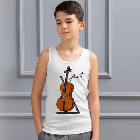 Musician Customized Kid’s Cotton Vest Tank Top