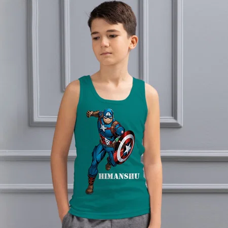 Superhero Customized Kid’s Cotton Vest Tank Top