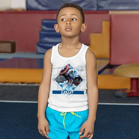 Captain Customized Kid’s Cotton Vest Tank Top