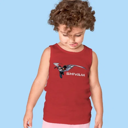 Superhero Customized Kid’s Cotton Vest Tank Top