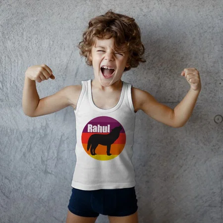 Lone Wolf Customized Kid’s Cotton Vest Tank Top
