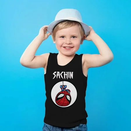 Superhero Customized Kid’s Cotton Vest Tank Top