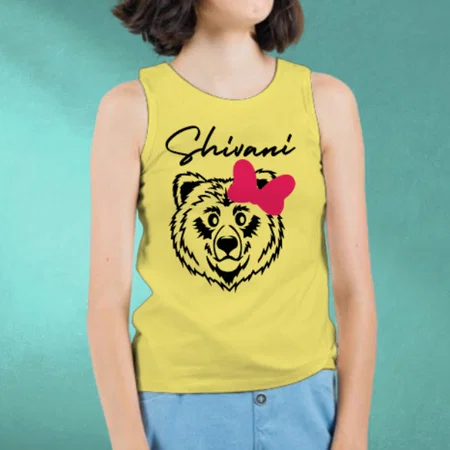Bear Customized Kid’s Cotton Vest Tank Top
