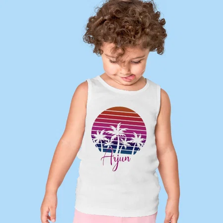 Beach Boy Customized Kid’s Cotton Vest Tank Top