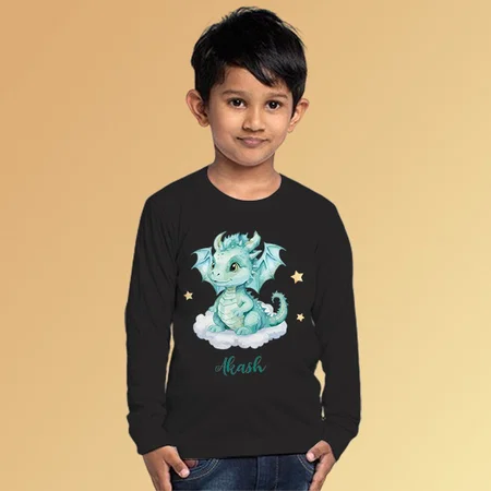 Baby Dragon Customized Full Sleeve Kid’s Cotton T-Shirt