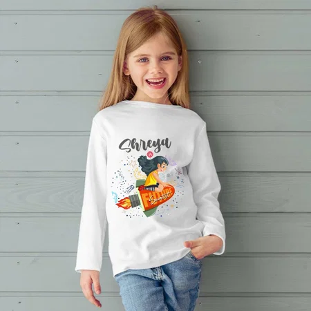 Future Scientist Customized Full Sleeve Kid’s Cotton T-Shirt