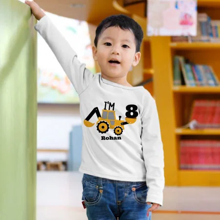 Builder Customized Full Sleeve Kid’s Cotton T-Shirt