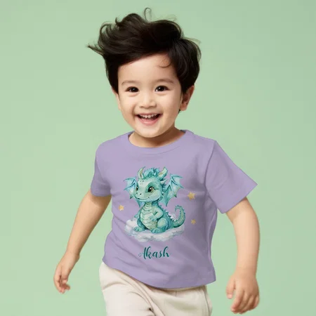 Baby Dragon Customized Half Sleeve Kid’s Cotton T-Shirt