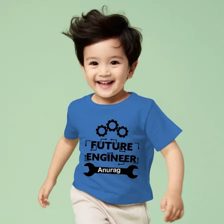 Future Engineer Customized Half Sleeve Kid’s Cotton T-Shirt