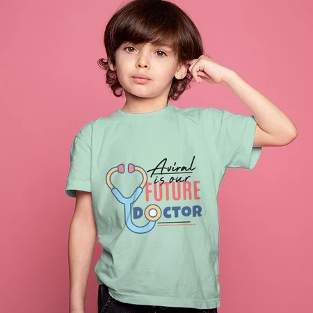 Future Doctor Customized Half Sleeve Kid’s Cotton T-Shirt