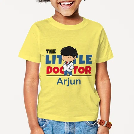 The Little Doctor Customized Half Sleeve Kid’s Cotton T-Shirt