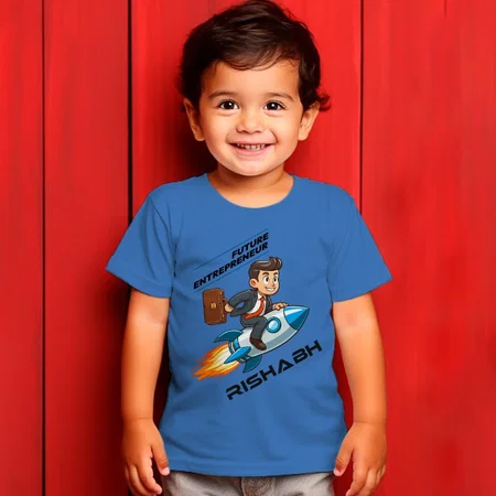 Future Entrepreneur Customized Half Sleeve Kid’s Cotton T-Shirt