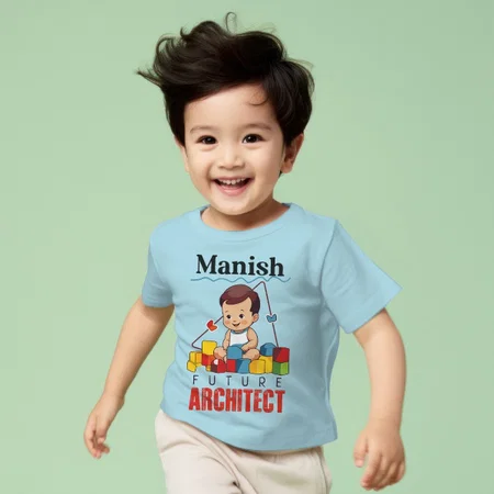Future Architect Customized Half Sleeve Kid’s Cotton T-Shirt