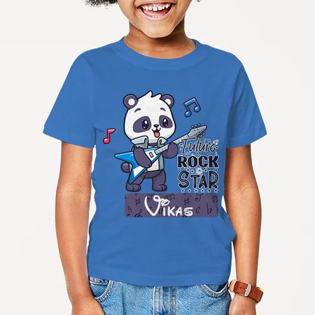 Future Rock Star Customized Half Sleeve Kid’s Cotton T-Shirt