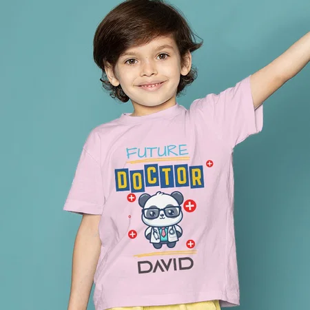 Future Doctor Customized Half Sleeve Kid’s Cotton T-Shirt