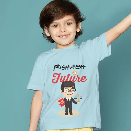 Future Lawyer Customized Half Sleeve Kid’s Cotton T-Shirt