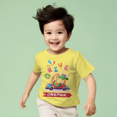 Snake Driver Customized Half Sleeve Kid’s Cotton T-Shirt