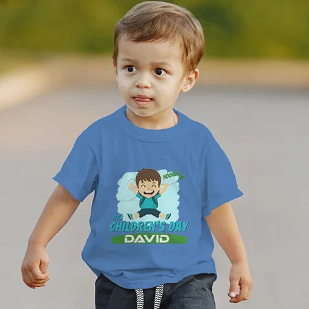 It's Children's Day Customized Half Sleeve Kid’s Cotton T-Shirt