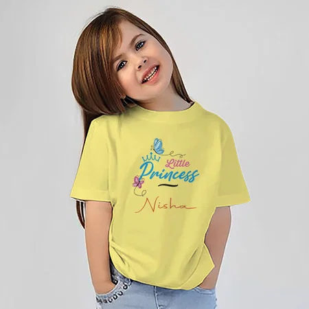 Little Princess Customized Half Sleeve Kid’s Cotton T-Shirt