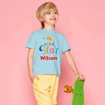 Little Star Customized Half Sleeve Kid’s Cotton T-Shirt