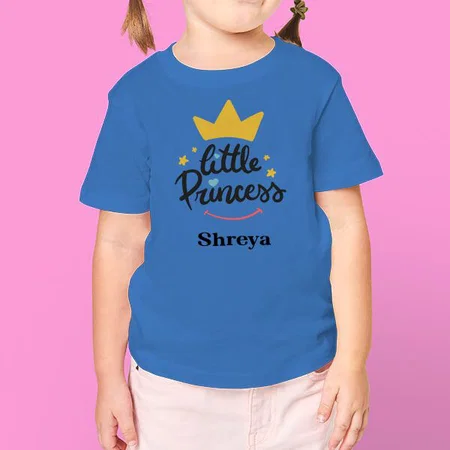Little Princess Customized Half Sleeve Kid’s Cotton T-Shirt