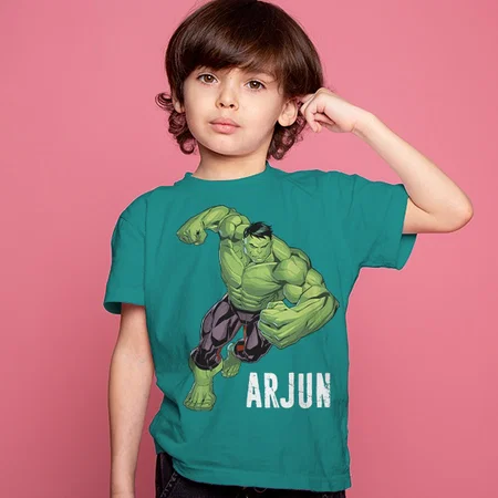Superhero Customized Half Sleeve Kid’s Cotton T-Shirt