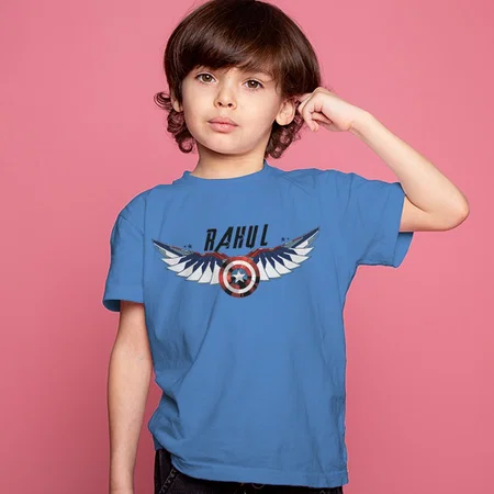 Captain Customized Half Sleeve Kid’s Cotton T-Shirt