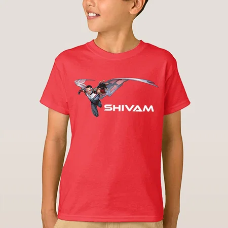 Superhero Customized Half Sleeve Kid’s Cotton T-Shirt