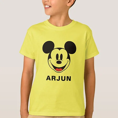 Cartoon Customized Half Sleeve Kid’s Cotton T-Shirt