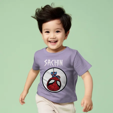 Superhero Customized Half Sleeve Kid’s Cotton T-Shirt