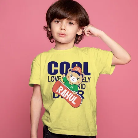 Cool Kid Customized Half Sleeve Kid’s Cotton T-Shirt