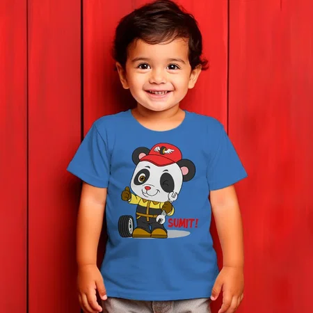 Mechanic Customized Half Sleeve Kid’s Cotton T-Shirt