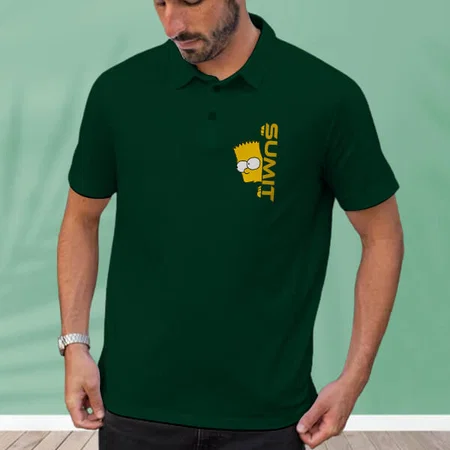 Peeking Polo Customized Half Sleeve Men’s Cotton Polo T-Shirt