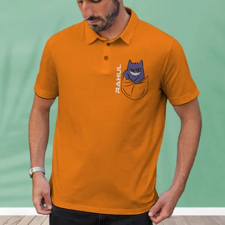 Angry Polo Customized Half Sleeve Men’s Cotton Polo T-Shirt