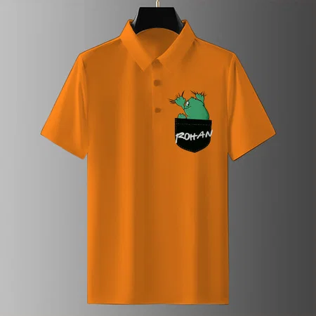 Hang in There Polo Customized Half Sleeve Men’s Cotton Polo T-Shirt