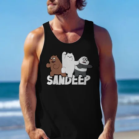 Cute Fighters Customized Tank Top Vest for Men