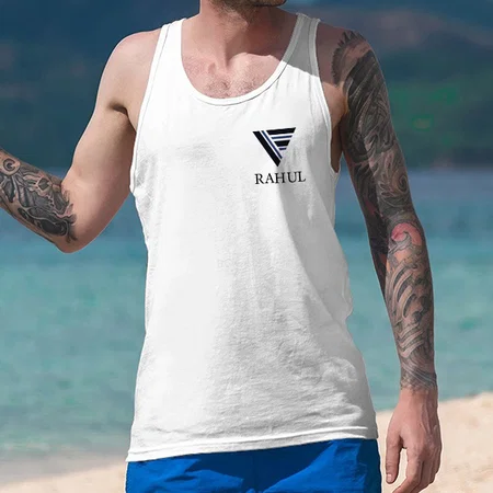 Logo Name Customized Tank Top Vest for Men
